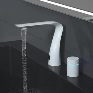 Sundream Touch automatic water saver tap smart sensor faucet automatic led digital display faucet digital water bathroom faucet
