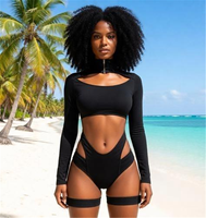 Groothandel Carnaval Maandag Kleding Monokini Cutout Jouvert Carnavalskostuum Privélabel Aangepast Logo Miami Trinidad Zwemkleding Bulk
