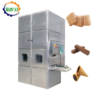 Ligne de fabrication de gaufres à haut rendement, prix compétitif, machine à gaufres, ligne de production de biscuits gaufres à économie <span class=keywords><strong>d</strong></span>'énergie, <span class=keywords><strong>four</strong></span> de cuisson - Product Image 4