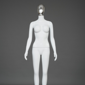 Maniquí Femenino de Cuerpo Entero para Exhibición de Ropa en Tiendas y Boutiques, Incluye Soporte, Color Blanco - Product Image 1