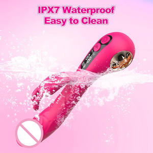 2'si 1 Arada <span class=keywords><strong>G</strong></span> Noktası Tavşan Vibratör LCD Ekranlı Titreşimli Klitoral Stimülatör Gerçekçi Yapay Penis Vibratör <span class=keywords><strong>G</strong></span> Noktası Yetişkin Seks Oyuncakları Kadınlar için - Product Image 6