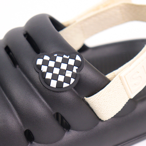 브리즈스텝 맞춤형 미끄럼 방지 EVA 슬라이드 부드러운 오픈 토 비치 샌들 탈부착 가능한 루프 포함 소년 소녀 여름 스타일 - Product Image 4