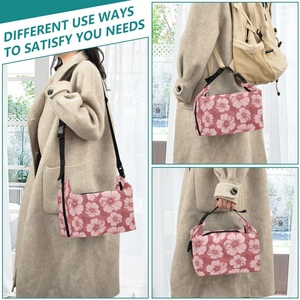 Sac à déjeuner isotherme personnalisé avec logo fleur d'hibiscus hawaïenne, sac de pique-nique à bandoulière, sac isotherme pour le déjeuner - Product Image 6