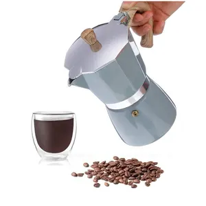 전문 식품 등급 모카 냄비 알루미늄 스토브 탑 에스프레소 모카 커피 포트 제조