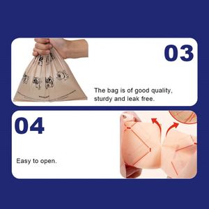 Custom Logo Biodegradable <b>Dog</b> Poop Bags Sustainable Epi Wood Leather <b>Dog</b> Waste Collection Compostable Plastic <b>Dog</b> Poop Pack - Product Image 5