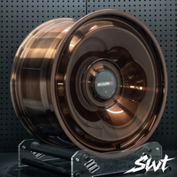 Jante en alliage forgé monobloc AeroDisc, finition bronze brossé, pleine face, 18 à 24 pouces, 6061T6, jante vintage personnalisée pour voiture de sport de luxe, tuning