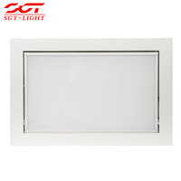 150W Motorisiertes Klapp-LED-Softlight 600 LEDs 3200-5600K CRI95 DMX512 0-90° Neigbare Einbauplatte für TV-Studio Live-Stream-Raum