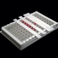 Bestsuit Microplaca de Enzimas ELISA Transparente con Fondo Plano de 96 Pocillos Desmontable de 128*99 mm, Resistente a la Temperatura y Sellable, OEM