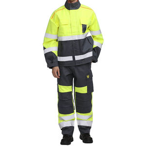 Alta Qualidade Azul Marinho Bombeiro Conjuntos Vestuário Personalizável EN469 Padrão Diretamente Fabricado por Bombeiros - Product Image 1