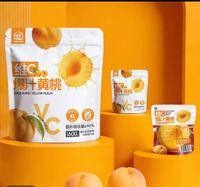 Vitamine C-rijke, sappige gele perziken, zonder toevoegingen, versgeplaatst, individueel verpakt fruit snacks, rechtstreeks van de fabriek.
