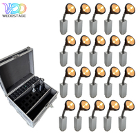 Nueva Luz de Proyección LED Pinspot Mini de 10W Recargable a Batería, IP33 DMX512 Ra90, Aleación de Aluminio Blanca para Escenario