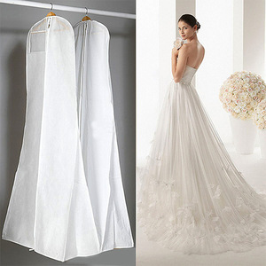Sac pour vêtements de mariage non-tissé extra-long imprimé personnalisé Sac pour vêtements de mariage Sac pour robes de soirée pour femmes Sacs à poussière - Product Image 3