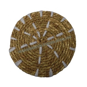 Dessous de verres ronds en Jute, décorations de Table à manger pour la maison, l'hôtel et les restaurants - Product Image 1