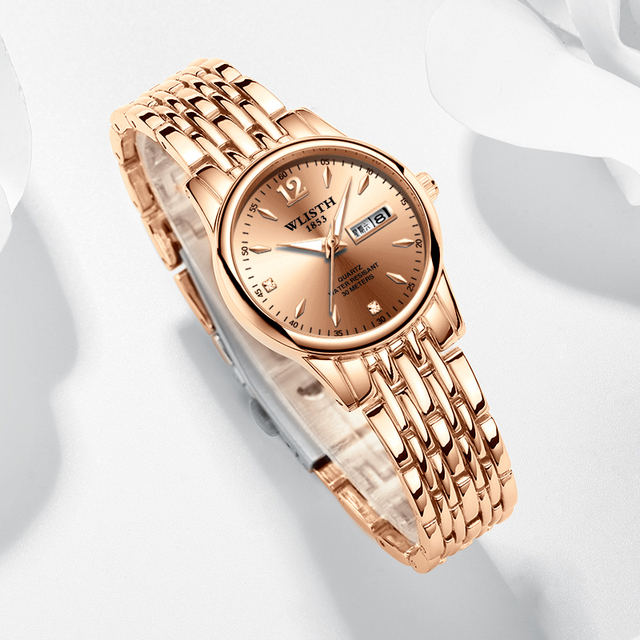 WLISTH Custom Hot Sale Fashion Stainless Steel Lady Beautiful Wrist Watch Women Watch