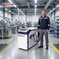 Nouvelle conception de décapant de rouille laser industriel portatif 1500W 2000W 3000W, machine de nettoyage laser continu à refroidissement par eau