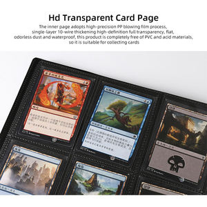   Album de rangement pour cartes à collectionner PP 9 pochettes 540 cartes, classeur à chargement latéral pour cartes TCG, CCG, cartes sportives et cartes de collection - Product Image 4