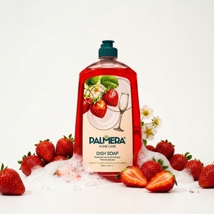 Líquido Lavavajillas Desengrasante con Fórmula para el Cuidado de las Manos, para Platos, Ollas y Utensilios de Cocina, 1 L, Palmera Home Care - Product Image 1