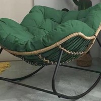 Luxe nordique Morden extérieur Patio jardin nid d'oiseau chaise berçante relaxante rotin oeuf inclinable paresseux loisirs canapé à bascule chaise