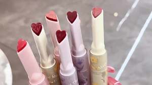 Auto-Marca Gegebear Hidratante 6 colores en forma de corazón Brillo de labios Lápiz labial Espejo-como Brillo Fruta Sabor Lápiz labial sólido Lápiz labial - Product Image 6