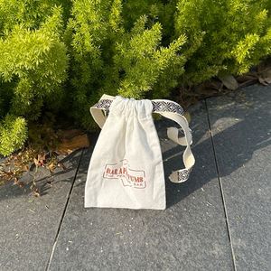 Customized Logo Printed Recycled Cotton <b>Drawstring</b> Bag Small Cotton Dust <b>Pouch</b> With Printed Ribbon - Product Image 6