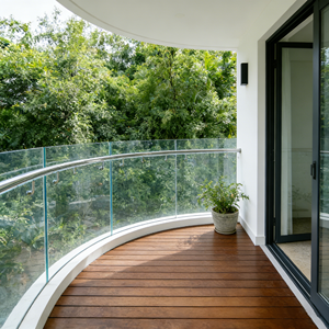 Design di Balaustre, Ringhiere <span class=keywords><strong>in</strong></span> <span class=keywords><strong>Vetro</strong></span> per Veranda, Corrimano per Terrazza Esterna, Ringhiere per Scale, Design per Hotel e Edifici Commerciali - Product Image 5