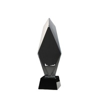 Honneur de cristal gravure verre vierge cristal trophée avec base pour les cérémonies de remise des prix de l'entreprise