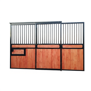 スライドドア付き安定した経済的耐久性のあるポータブルホースクイックインストール農場およびクラブ用モジュラーホースシェルター - Product Image 1