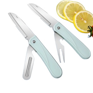 <span class=keywords><strong>Couteau</strong></span> d'office 2-en-1 avec éplucheur ou fourchette pliable <span class=keywords><strong>Couteau</strong></span> pliant à lame super tranchante Convient pour pomme <span class=keywords><strong>de</strong></span> terre pomme poire tomate carotte - Product Image 1