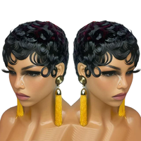 Perruques pour femmes en dentelle, style afro bouclé crépu africain, style brésilien, volumineuses et douces, base en soie, fibre haute température, en stock