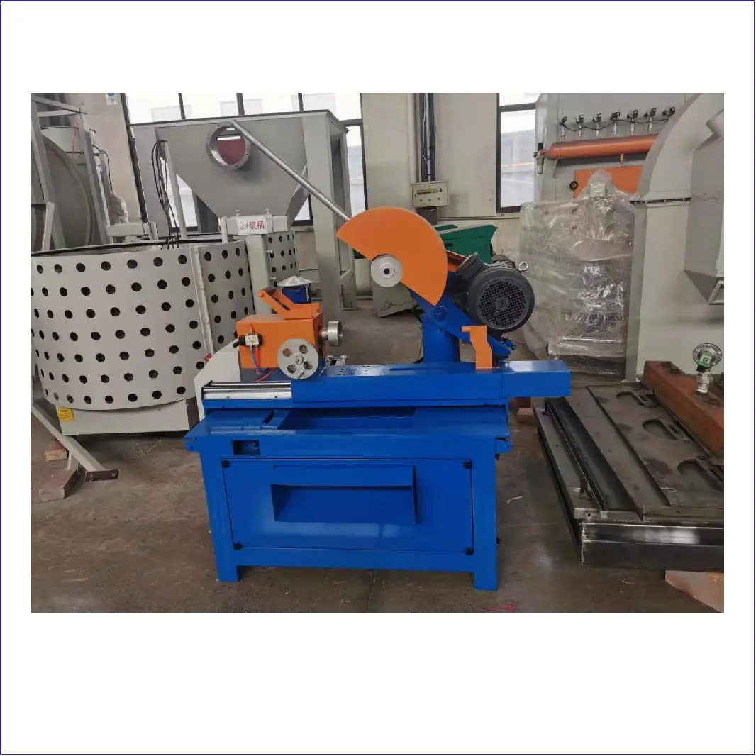 Mesin pemotong pipa tangan vertikal kecil, penggunaan toko pabrik pemotong logam/stainless Steel/pipa aluminium