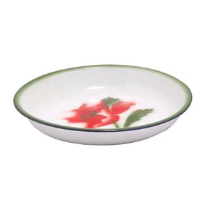 Assiette De Riz En Émail Déco Fleur Bon Marché - Product Image 3