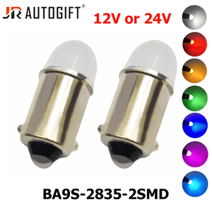 BA9S Signal Lampe Led T4W 2835 2SMD Voiture <span class=keywords><strong>Toit</strong></span> <span class=keywords><strong>Coffre</strong></span> Lumière Miroir Lumière Plaque D'immatriculation Lumière Dégagement Ampoule Blanc Rouge Jaune 12V 24V - Product Image 3