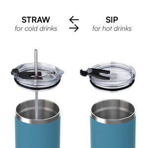 20Oz 30Oz Đôi Tường Chân Không Cách Nhiệt Du Lịch Cà Phê Cốc Cốc Cốc Bằng Thép Không Gỉ Cốc Cốc Cốc Cốc Với Xử Lý Và Rơm - Product Image 5
