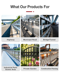 Barrière <span class=keywords><strong>de</strong></span> pont droite en acier galvanisé à chaud anti-corrosion pour ponts autoroutiers - Product Image 5