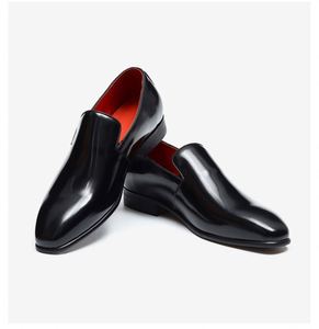 Wholesale Men's Formal Shoes with Shiny Patent Leather and Top-grade Cowhide Pointed Toe Autumn. Party Use <b>Extra</b>-<b>large</b> Size. - Product Image 2