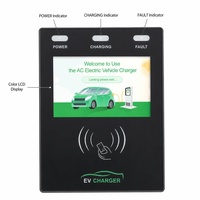 Estación de Carga para Vehículos Eléctricos, Wallbox Nivel 2, Cargador AC de 11KW/22KW, WiFi, RFID, Inteligente, OCPP, Pantalla LCD, Control por Aplicación, UKCA, WrightCharge