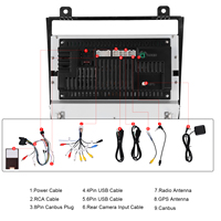 Podofo pour VW Touareg 2011-2018 Double Din Android autoradio 8 pouces sans fil CarPlay Android Auto GPS WiFi Radio Para Auto OEM