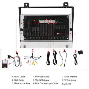 Podofo cho VW Touareg 2018 đôi DIN Android xe đài phát thanh 8-inch không dây Carplay Android Auto GPS Wifi đài phát thanh Para tự động OEM - Product Image 5