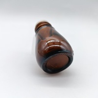 Type d'ampoule de voiture de bouteille en verre d'aromathérapie ambre délicate et compacte de 28ml