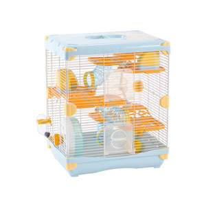 Kandang <span class=keywords><strong>Hamster</strong></span> Plastik Kawat Dua Tingkat Baru, Model Persegi Panjang, Dilengkapi Set Lengkap <span class=keywords><strong>Mewah</strong></span>, Portabel; Cocok - Product Image 5