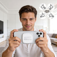 Chargeur sans fil magnétique portable 25W avec câble rétractable et certification de charge rapide sans fil