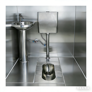 <span class=keywords><strong>Cabina</strong></span> de <span class=keywords><strong>Ducha</strong></span> y Baño Modular Móvil de Acero Inoxidable Personalizable para Grandes Proyectos de Construcción - Product Image 3