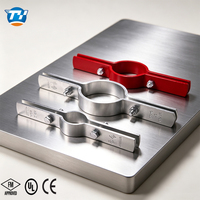 Collier de serrage UTT50 UL FM CE, en acier au carbone galvanisé à chaud, pour support de tuyau d'arrosage vertical de 1/2 à 8 pouces