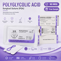 Suture chirurgicale vétérinaire, sutures médicales PGA2/0 3/0 PDO Nylon Soie, vente chaude, haute qualité, PGA PGLA 910