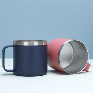 Mug en acier inoxydable 304 de 14 oz avec poignée, tasse à café avec couvercle, logo personnalisé - Product Image 3