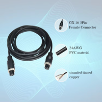 Connecteur M12 personnalisé, fiche GX12, connecteur à 4, 5, 8, 12, 17 broches, prise de panneau, faisceau de câbles industriel aéronautique, assemblage de câbles Ethernet