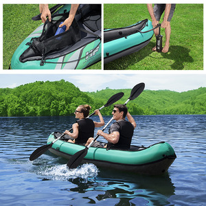 Kayak <span class=keywords><strong>gonflable</strong></span> Bestway 65052 3,30 m x 94 cm en PVC pour adultes, idéal pour la pêche et les activités nautiques en rivière. - Product Image 5