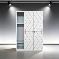 Armoire métallique à motifs imprimés pour vêtements, casier de rangement, vestiaire, armoire de rangement pour vêtements à domicile