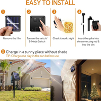 Lampes solaires de jardin à prix d'usine, de haute qualité, blanc chaud, avec batterie incluse, étanches, pour extérieur