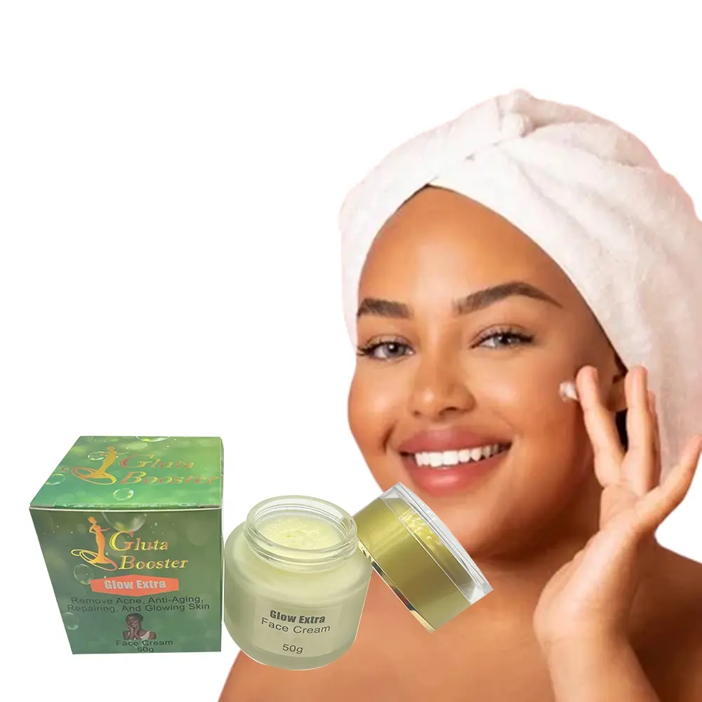 Gluta Booster con colágeno Antienvejecimiento Oxidante Blanqueador Anti-Tache crema facial para piel negra